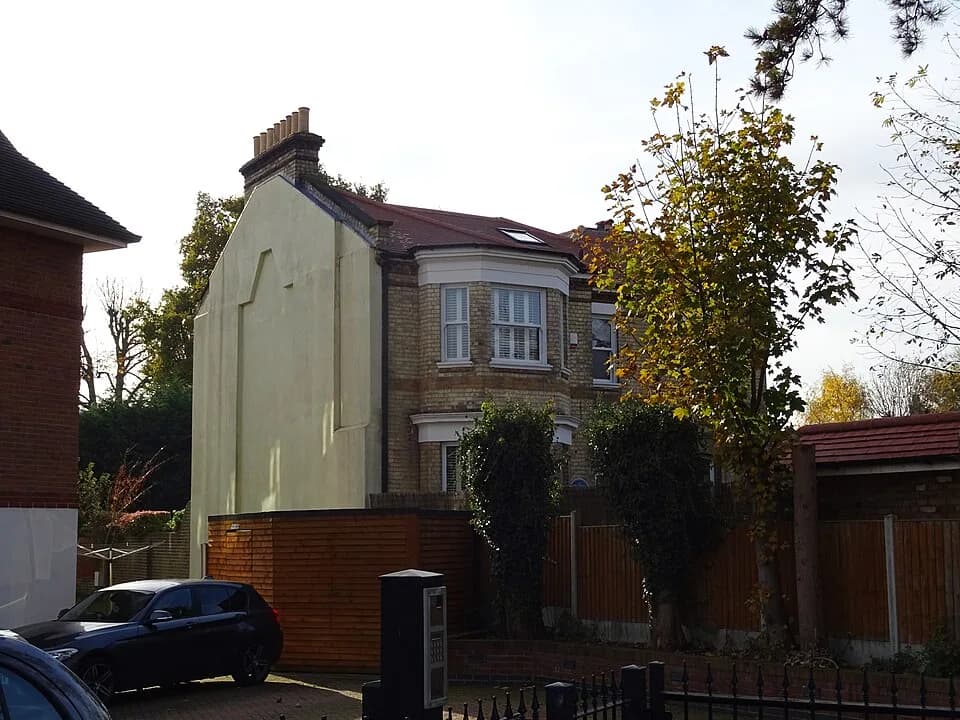 Frederick Hopkins - Sir Frederick Gowland Hopkins 1861-1947 Biochemist Nobel Prize Winner 1929 Lived in this house 1878 - 1898 -  50A The Ridgeway Enfield London EN2 8QS