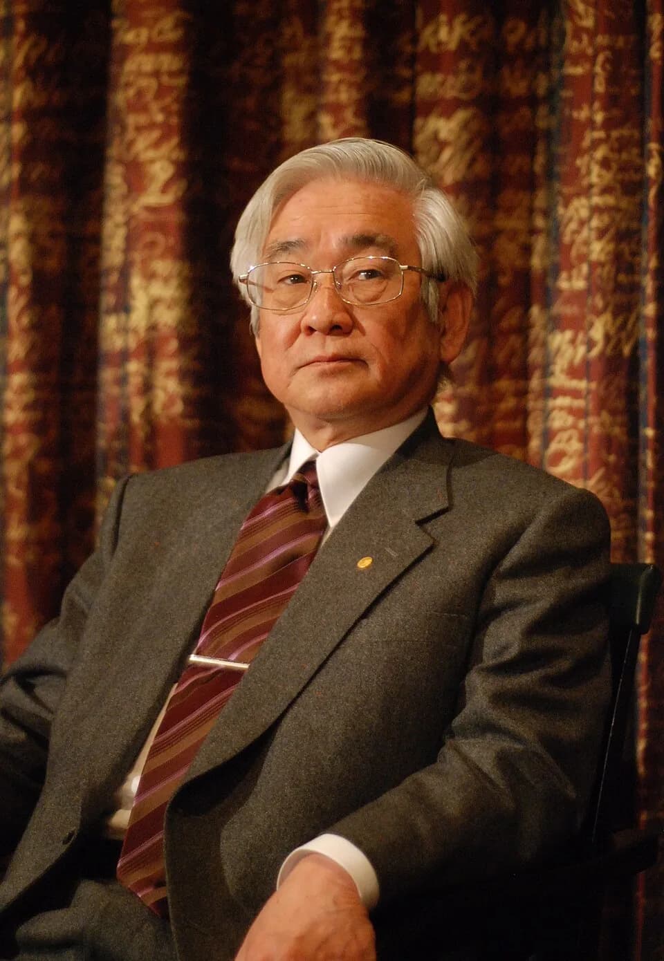 Toshihide Maskawa - Toshihide Masukawa, Nobel Prize Laureate for Physics 2008, at a press conference at the Swedish Academy of Science in Stockholm