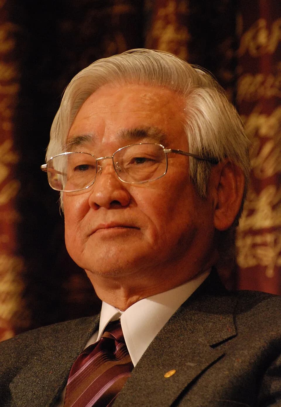 Toshihide Maskawa - Toshihide Masukawa, Nobel Prize Laureate for Physics 2008, at a press conference at the Swedish Academy of Science in Stockholm