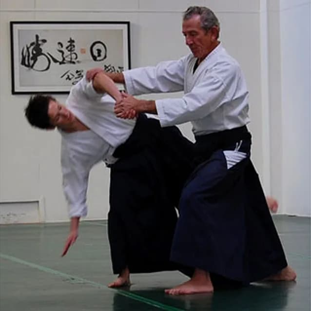 Morihei Ueshiba - Scroll presented to Nadeau by Ueshiba which translates as ""Teach the aikido that cannot be seen with the human eye"