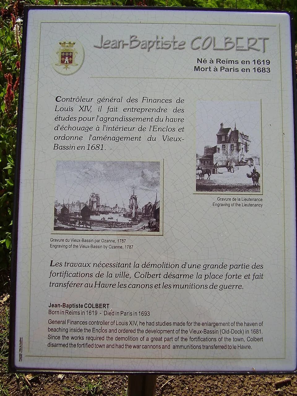 Jean-Baptiste Colbert - Honfleur, Frankreich