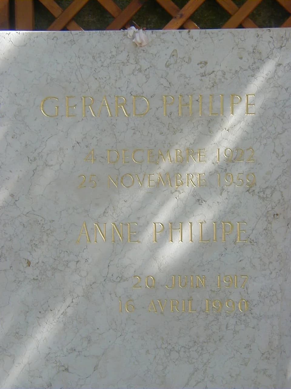 Gérard Philipe - Ramatuelle. The tomb of Gérard and Anne Philipe