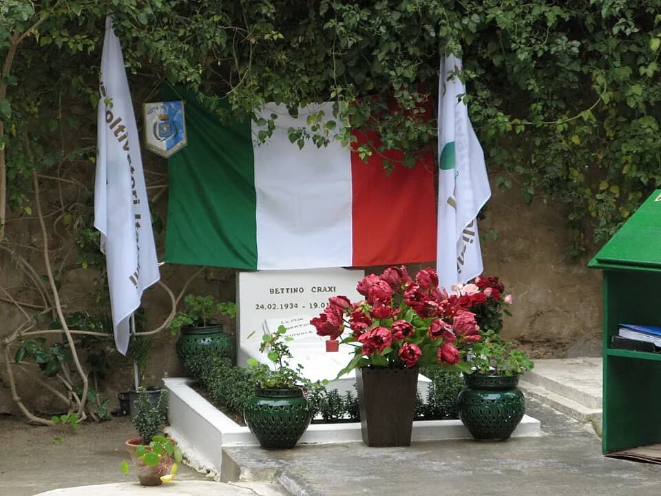 Bettino Craxi - Tomb of Bettino Craxi in Hammamet, Tunisia