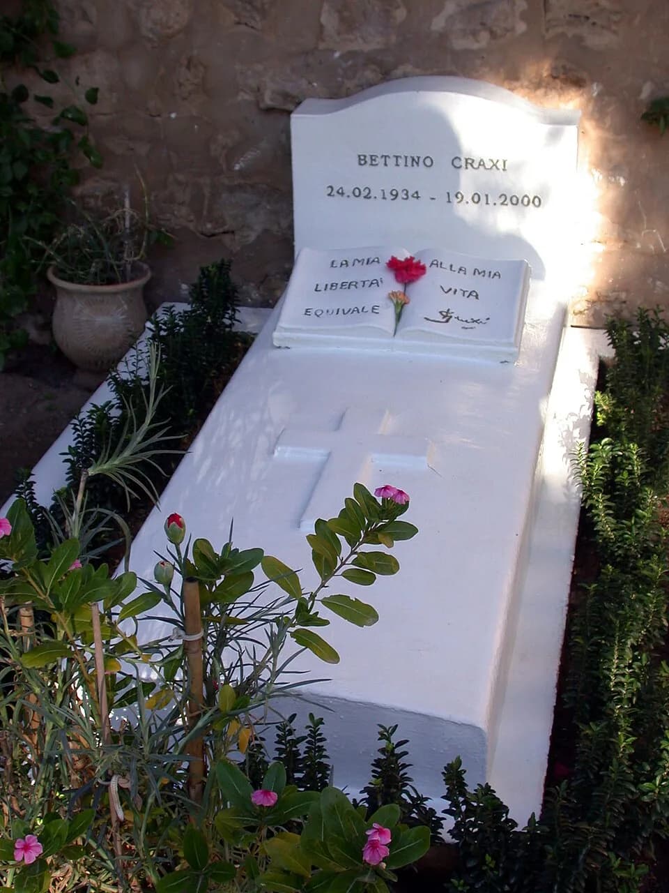 Bettino Craxi - Tomb of Bettino Craxi in Hammamet, Tunisia