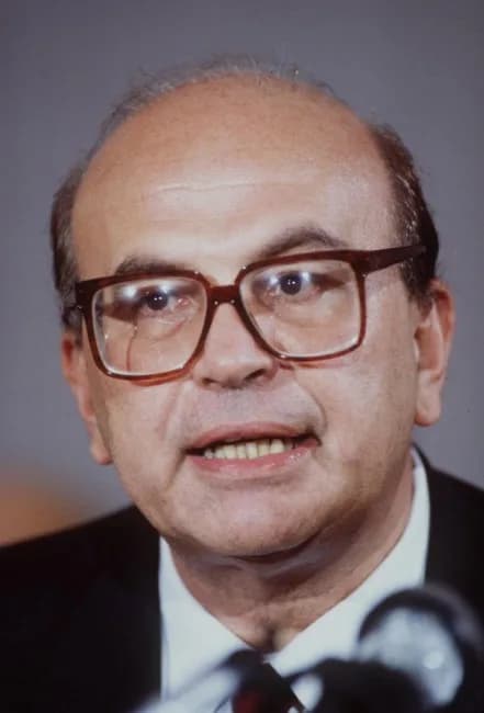Bettino Craxi - Portrait of Bettino Craxi, an Italian statesman and politician, head of the Italian Socialist Party from 1976 to 1993, and Prime Minister of Italy from 1983 to 1987.