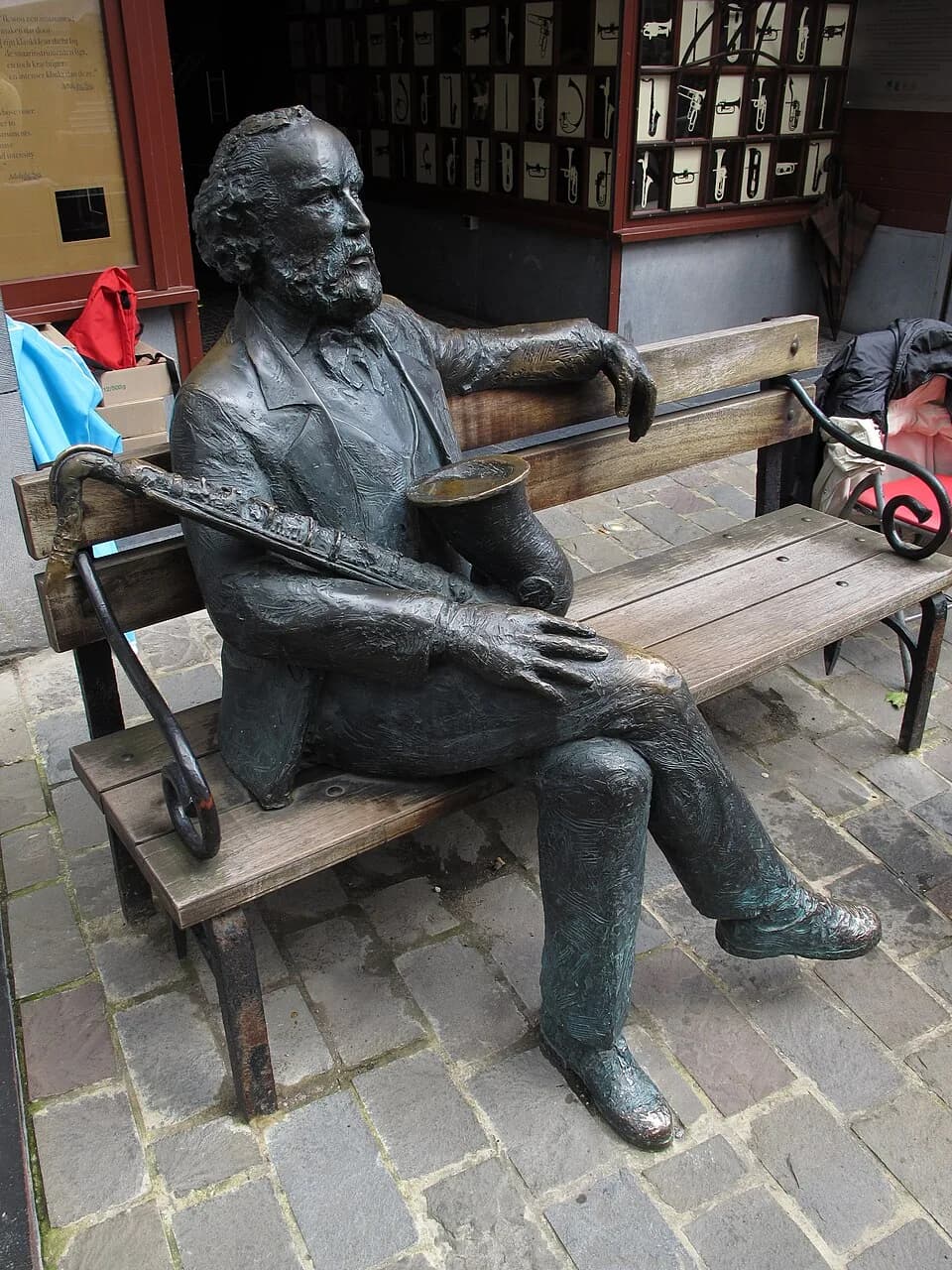 Adolphe Sax - Sculptur Adolphe Sax in Dinant