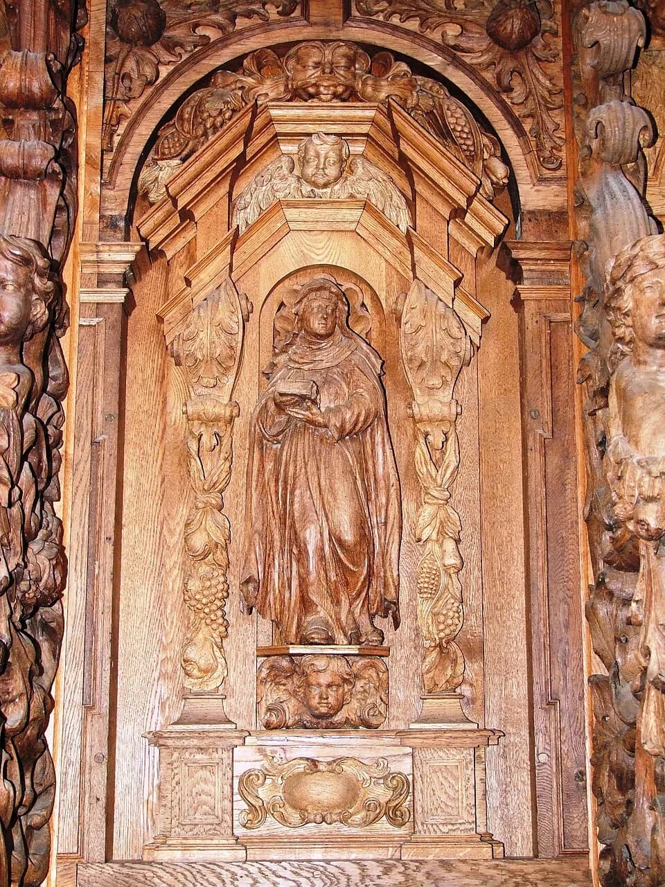 Bridget of Sweden - Das Chorgestühl in der Klosterkirche des ehemaligen Kartäuserklosters Buxheim: Birgitta von Schweden