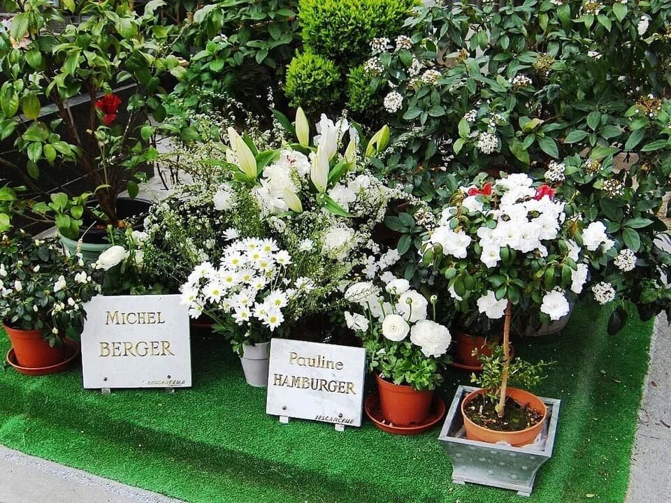France Gall - Grave of Michel Berger and his daughter Pauline Hamburger, Cemetery of Montmartre – Paris (France)