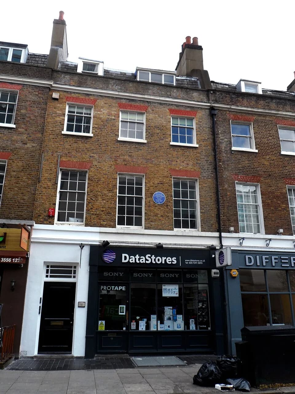 Charles Laughton - 15 Percy Street, home of the Actor Charles Laughton 1928-1931