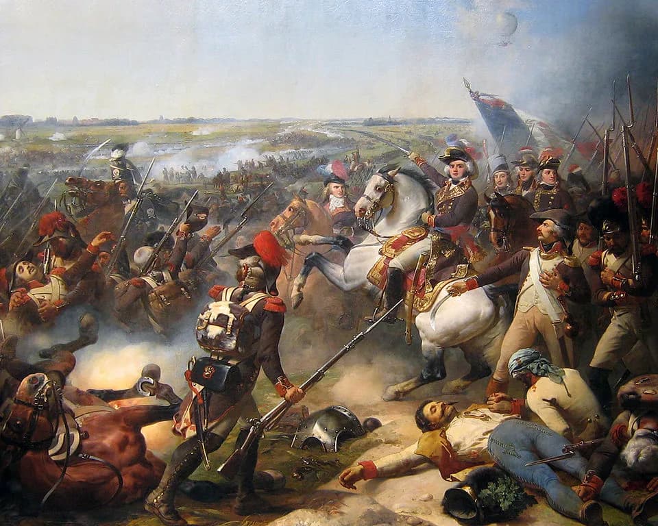 Louis Antoine de Saint-Just - Battle of Fleurus, June 26. 1794, French troops led by Jourdan beat back the Austrian army