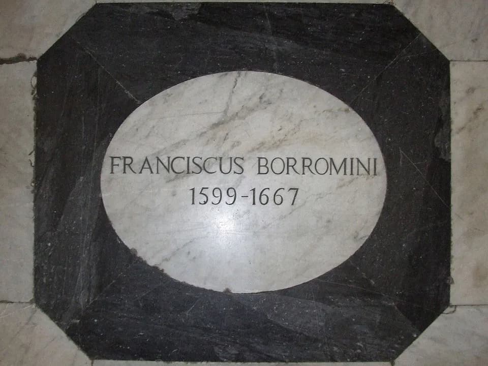 Francesco Borromini - Tomba del Borromini in San Givanni dei Fiorentini, Roma