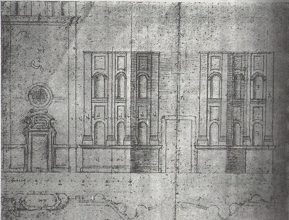 Francesco Borromini - Borrominis Entwurf für die Fassadengestaltung von Santa Maria dei Sette dolori in Rom