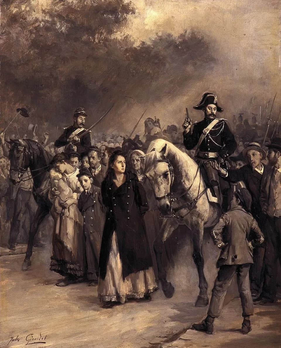 Louise Michel - Arrestation de Louise Michel en mai 1871.