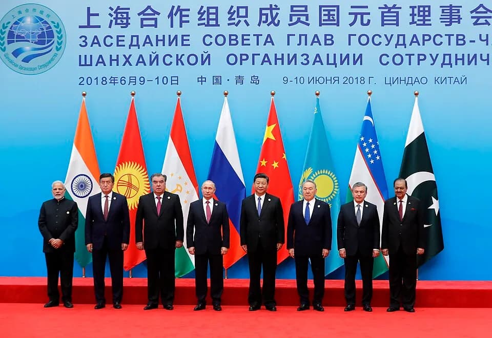 Mamnoon Hussain - Участники саммита Шанхайской организации сотрудничества