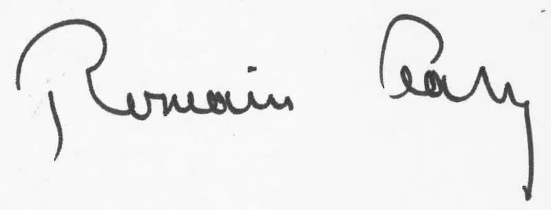 Romain Gary - Signature de Romain Gary