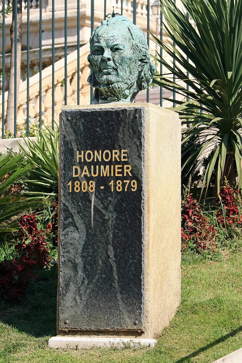 Honoré Daumier - MARSEILLE - Buste d'Honoré Daumier - Place du Mazeau