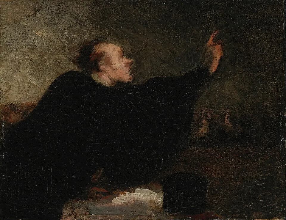 Honoré Daumier - Daumier - AVOCAT PLAIDANT, 1853-54.jpg