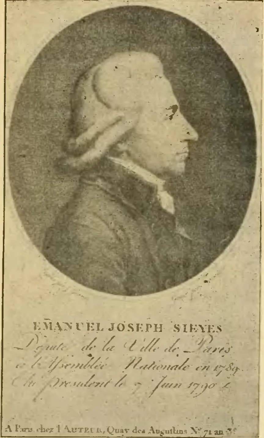 Emmanuel Joseph Sieyès - Portrait de Sieyès dans l'Histoire socialiste de la France contemporaine (tome I).