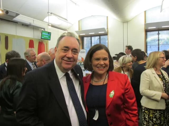 Alex Salmond - Mary Lou McDonald and Alex Salmond MP, SNP Foreign Affairs spokesperson