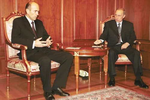 Janez Drnovšek - THE KREMLIN, MOSCOW. President Putin and Slovenian Prime Minister Janez Drnovsek.