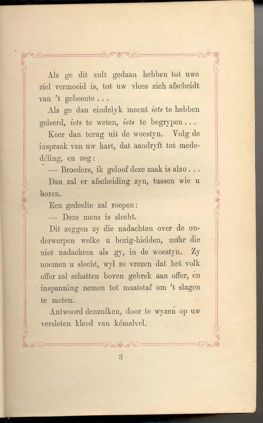 Multatuli Multatuli - page 3 anthology Multatuli, Bloemlezing, Amsterdam, Firma R.C.Meijer, 1965, confession of faith