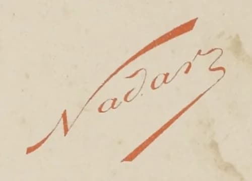 Nadar Nadar - Logo de Nadar, créé par Antoine Lumière. Issu de l'ouvrage Personnalités françaises et étrangères sous le Second Empire.
