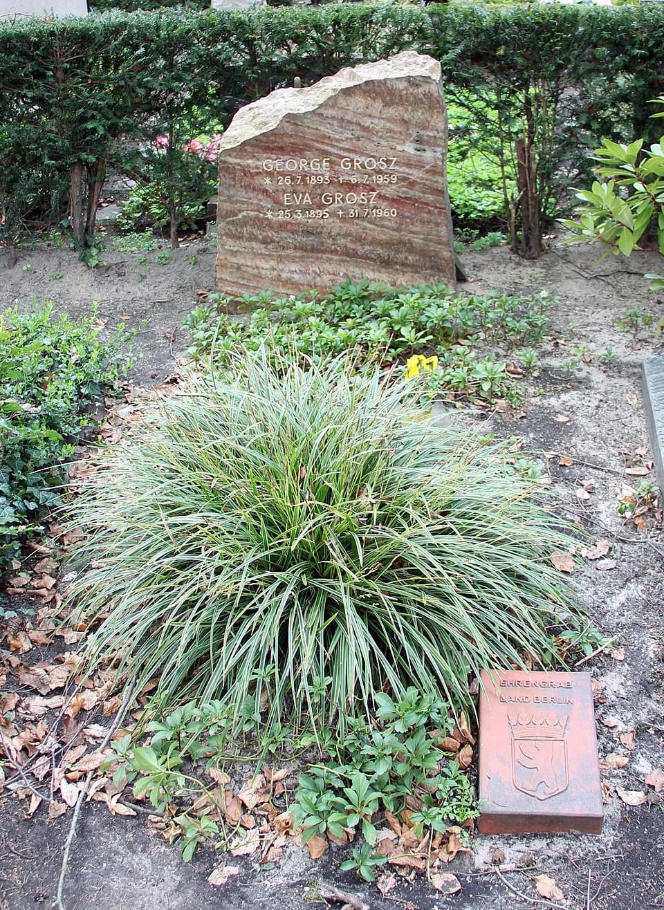 George Grosz - Grave of honor, George Grosz, Trakehner Allee 1, Berlin-Westend, Germany