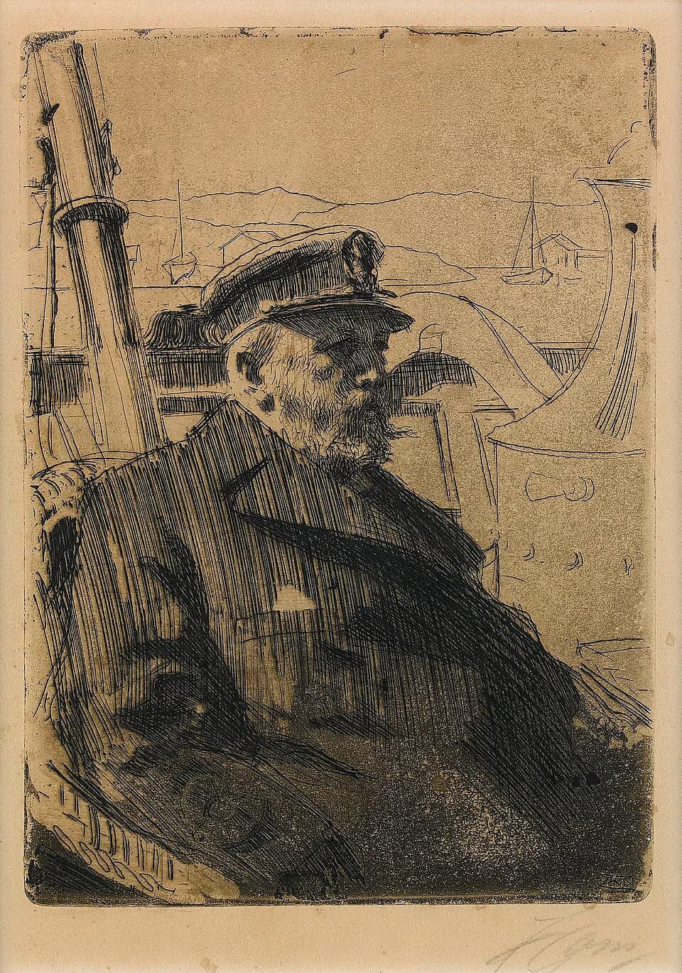 Oscar II of Sweden - Oscar II by Zorn from Hildebrand Sveriges historia.jpg