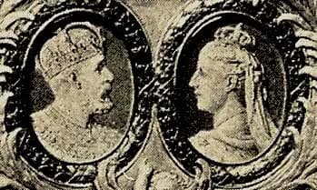 Oscar II of Sweden - King Oscar II and Queen Sofia of Sweden in their crowns