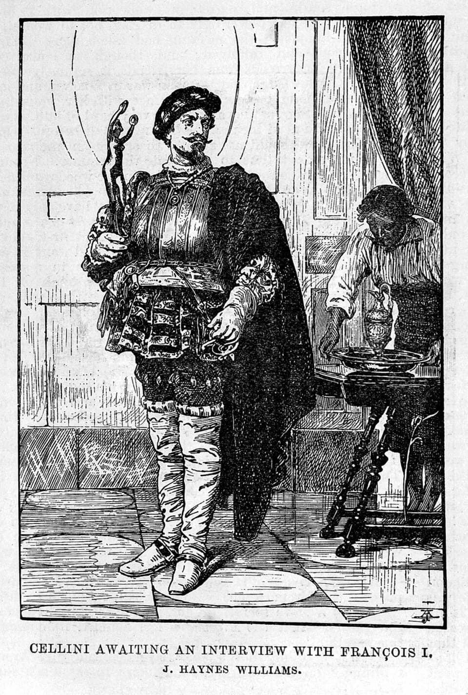 Benvenuto Cellini - Portrait of B. Cellini awaiting an interview with Francois I.

General Collections
Keywords: famous patients; Syphilis; Benvenuto Cellini; J.Haynes Williams