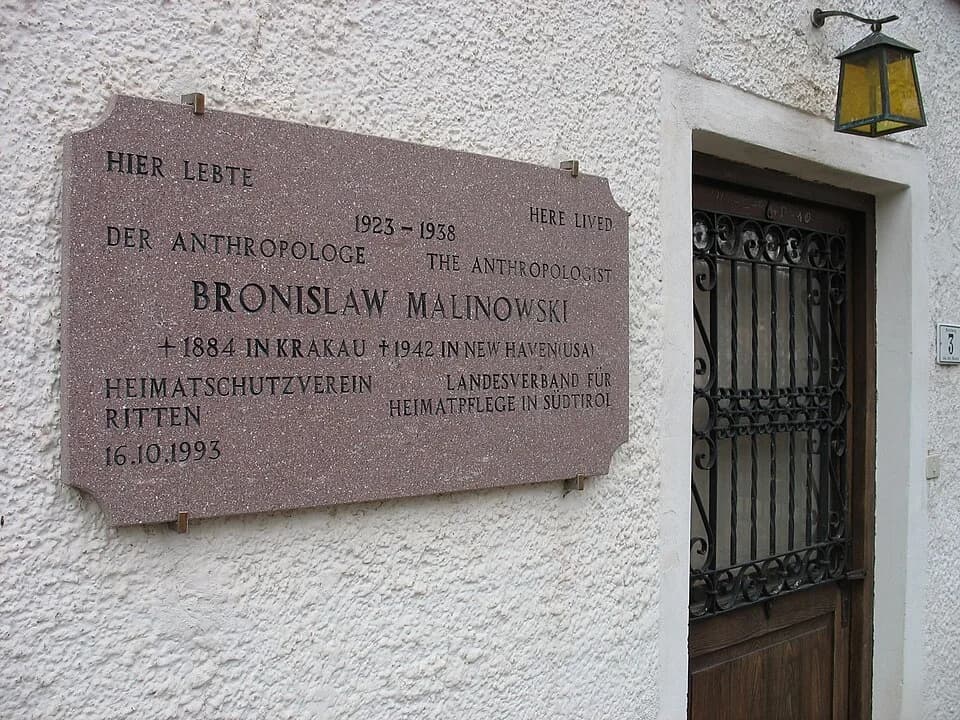 Bronisław Malinowski - Malinowski-Haus in de:Oberbozen, Südtirol