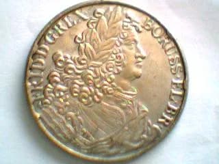 Frederick I of Prussia - Obverse of 1707 silver thaler, 39 mm, 21 g. Friedrich I of Prussia (1657-1713) of the Hohenzollern dynasty was (as Friedrich III) Elector of Brandenburg (1688-1713) and the fi