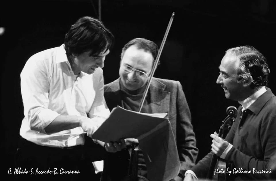 Claudio Abbado - Abbado, Accardo e Giuranna By Galliano Passerini