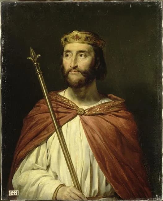 Charles the Simple - This painting belongs to the Portraits of Kings of France, a series of portraits commissioned between 1837 and 1838 by Louis Philippe I and painted by various artists for the Musé