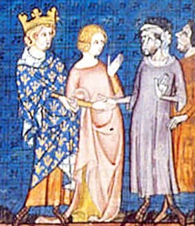 Charles the Simple - Charles the Simple giving his daughter to Rollo