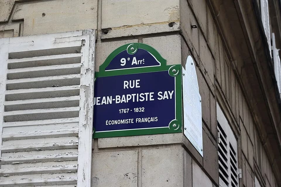 Jean-Baptiste Say - Straßenschild: Rue Jean-Baptiste Say, Paris (9. Arrondissement)