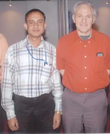 Harry Kroto - Dr. Syed Arshad Hussain with Nobel Laurate Sir Prof Harry Kroto