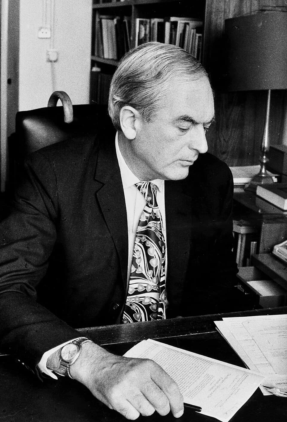 Peter Medawar - Immunologist, Peter Medawar in a photograph used in an article entitled ‘Lying Truths: a critical scrutiny of current beliefs and conventions’, Pergamon Press 1979. Medawar was a proli
