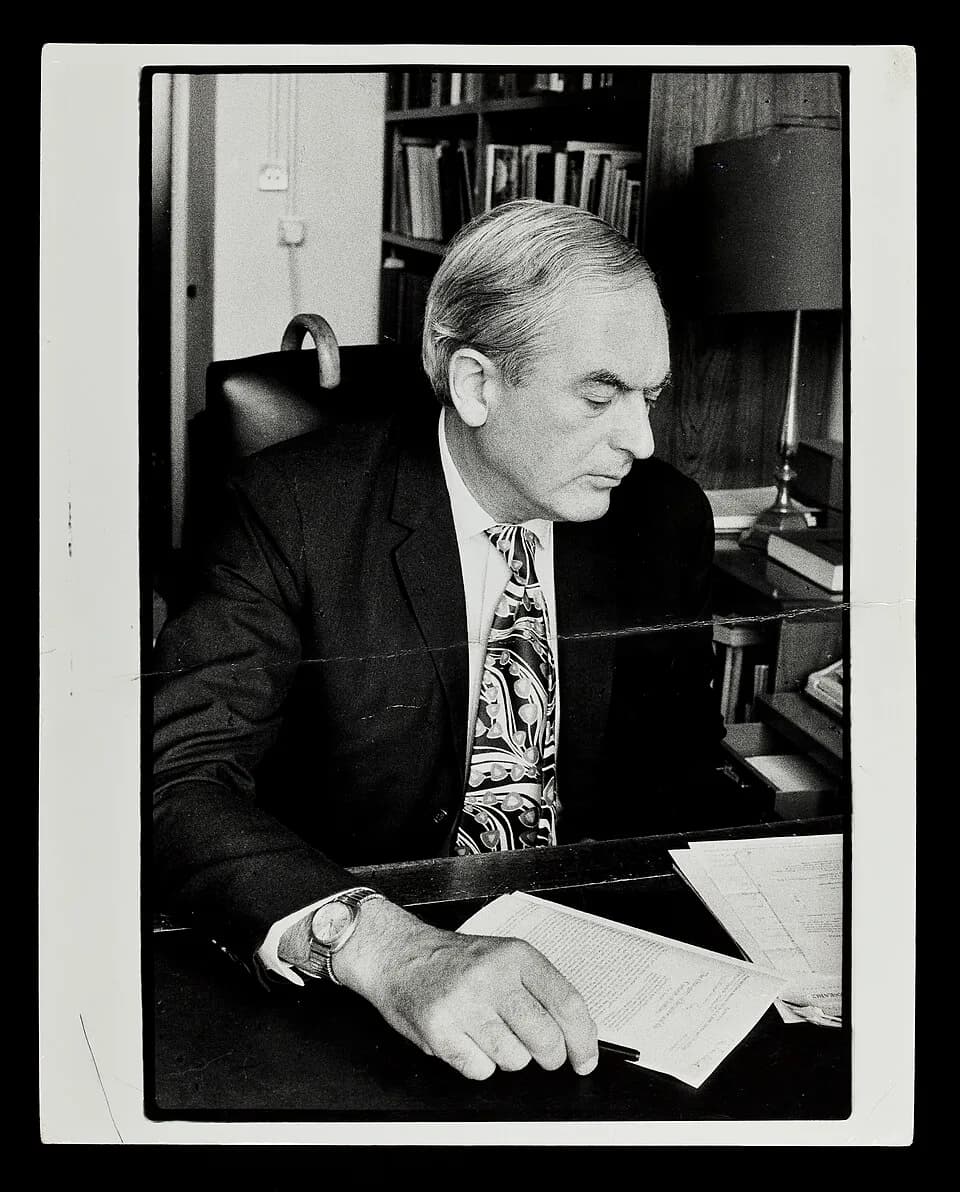 Peter Medawar - Immunologist, Peter Medawar in a photograph used in an article entitled ‘Lying Truths: a critical scrutiny of current beliefs and conventions’, Pergamon Press 1979. M