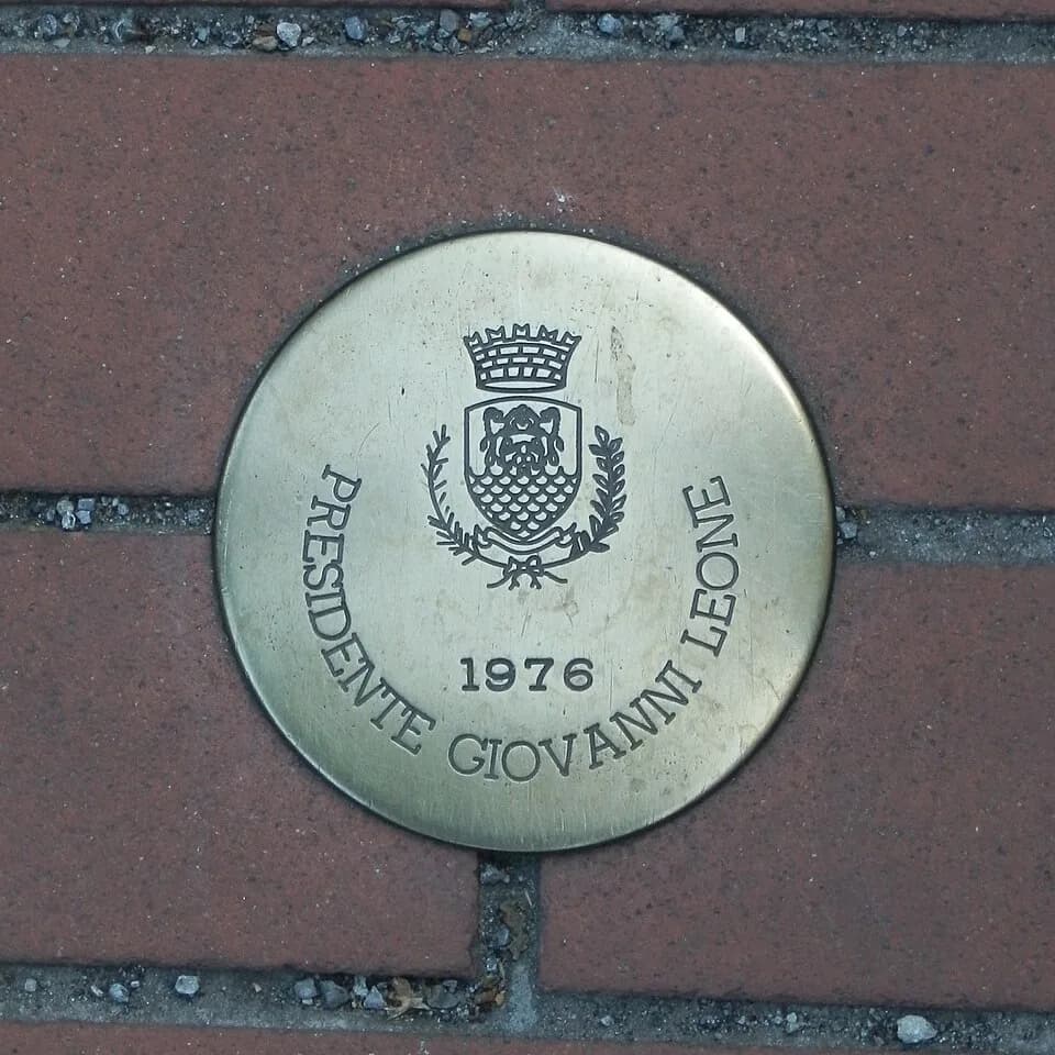 Giovanni Leone - Walk of Fame di Montecatini Terme, Giovanni Leone (vicino al municipio).
