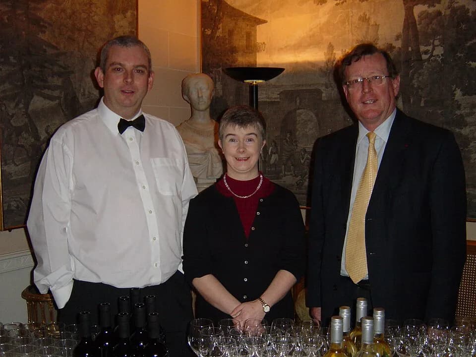 David Trimble - Victorian Christmas Celebration in aid of the Lisburn Seed Group at Hillsborough Castle - Kerry with Jane and Nobel Prize winner the Rt Hon. The Lord Trimble, PC (David Trimble, Baron 