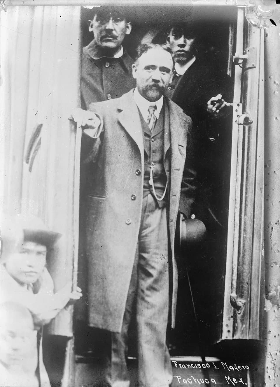 Francisco I. Madero - Francisco I. Madero, former Mexican president, arriving to Pachuca by train.