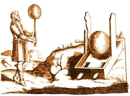 Otto von Guericke - Otto Guericke electrical device.