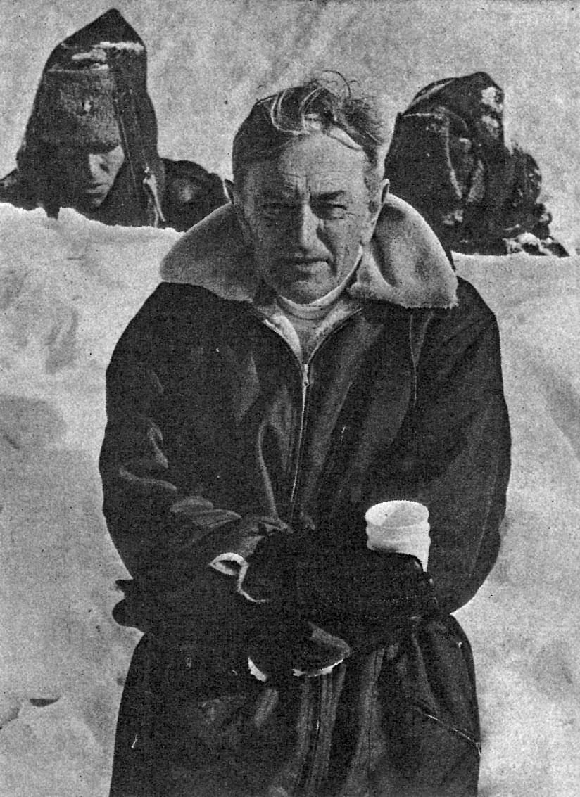 David Lean - Photograph of the English film director David Lean (1908–1991) in Northern Finland early in 1965, during the shooting of "Doctor Zhivago".