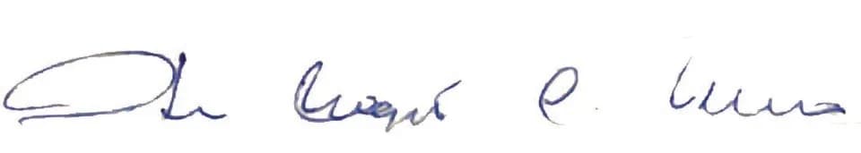 Itamar Franco - Autógrafo/assinatura do presidente do Brasil, Itamar Franco.
