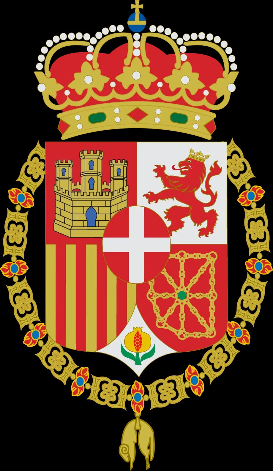 Amadeo I of Spain - Personal coat of arms of the king Amadeo I of Spain