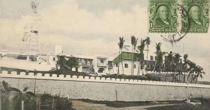 Juan Ponce de León - Post Card of Casa Blanca. Old San Juan, 1904