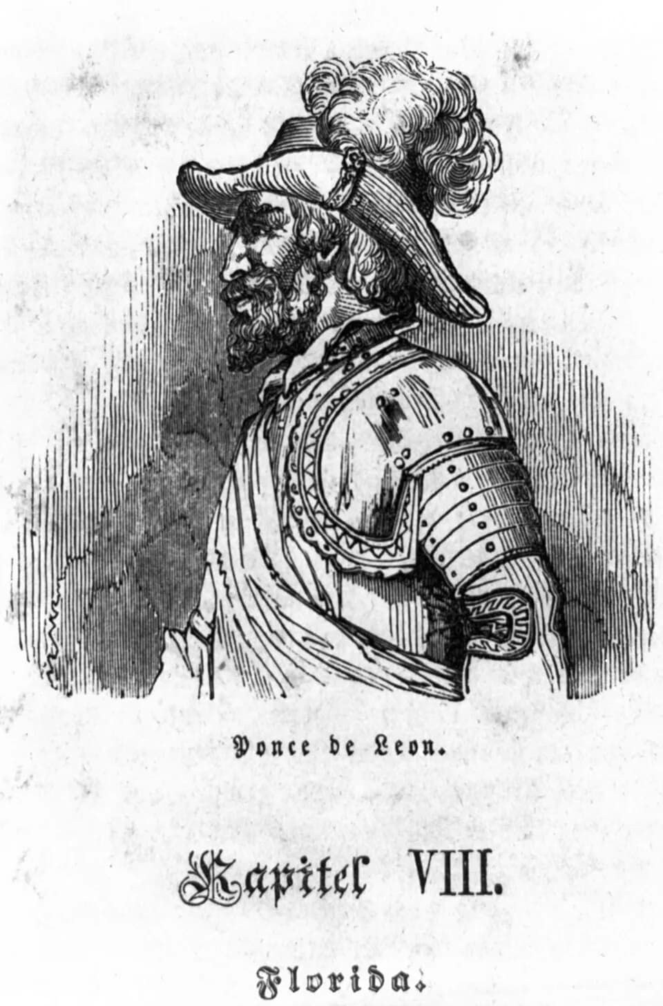 Juan Ponce de León - Engraving of Juan Ponce de Leon
