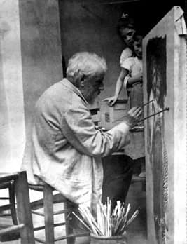 William-Adolphe Bouguereau - William-Adolphe Bouguereau in his studio