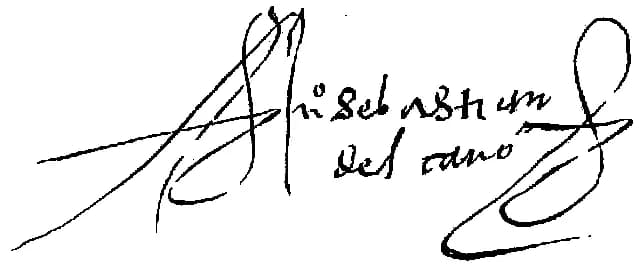 Juan Sebastián Elcano - Firma de Juan Sebastián Elcano